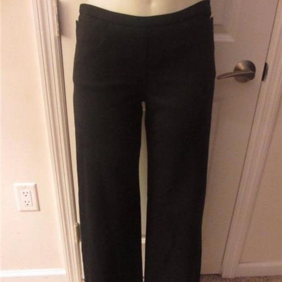 PRADA Pants - PRADA BLACK CASUAL PANTS W/SIDE ZIP-UP SIZE 40/4